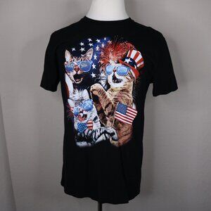 Special Thanks American Cats Short Sleeve T-Shirt * Men's Unisex * Large L
